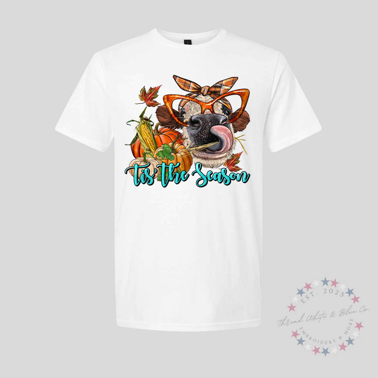 ‘Tis the Season Fall Cow T-Shirt