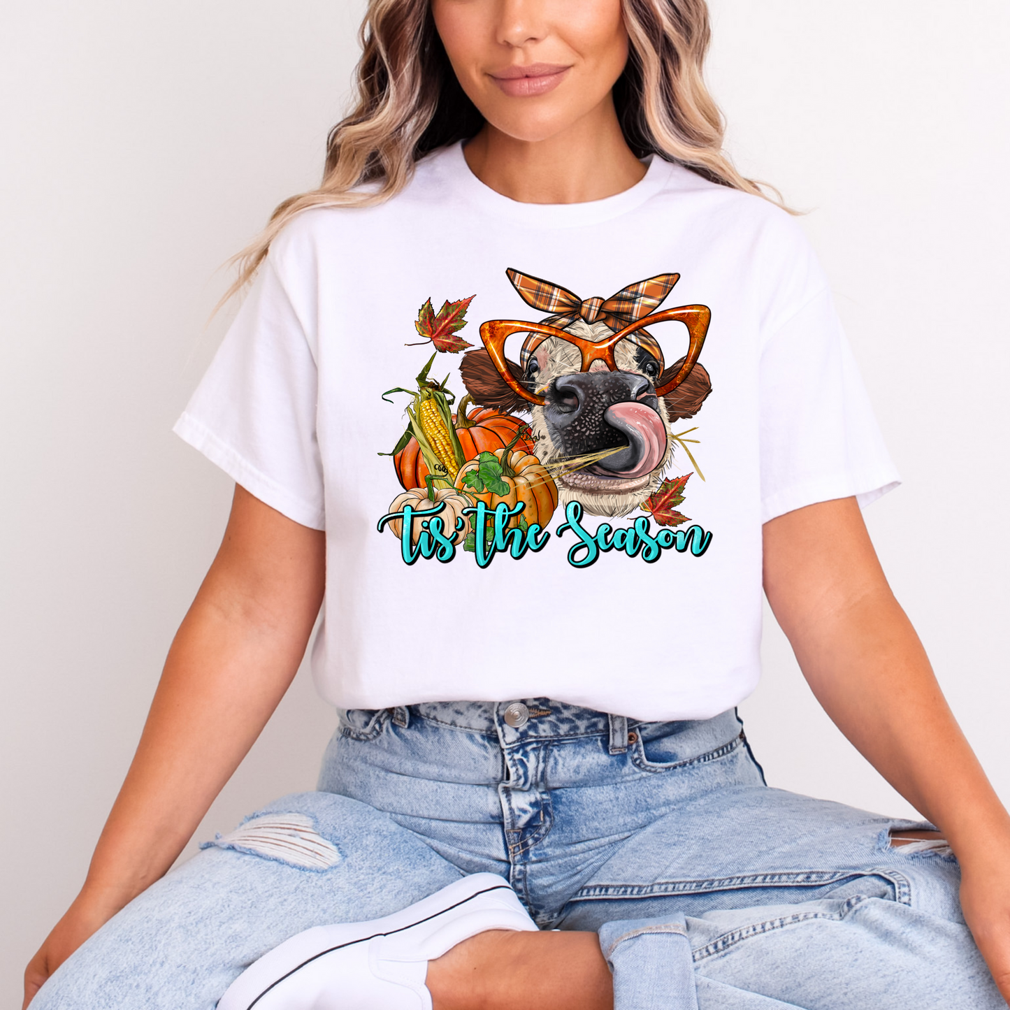 ‘Tis the Season Fall Cow T-Shirt