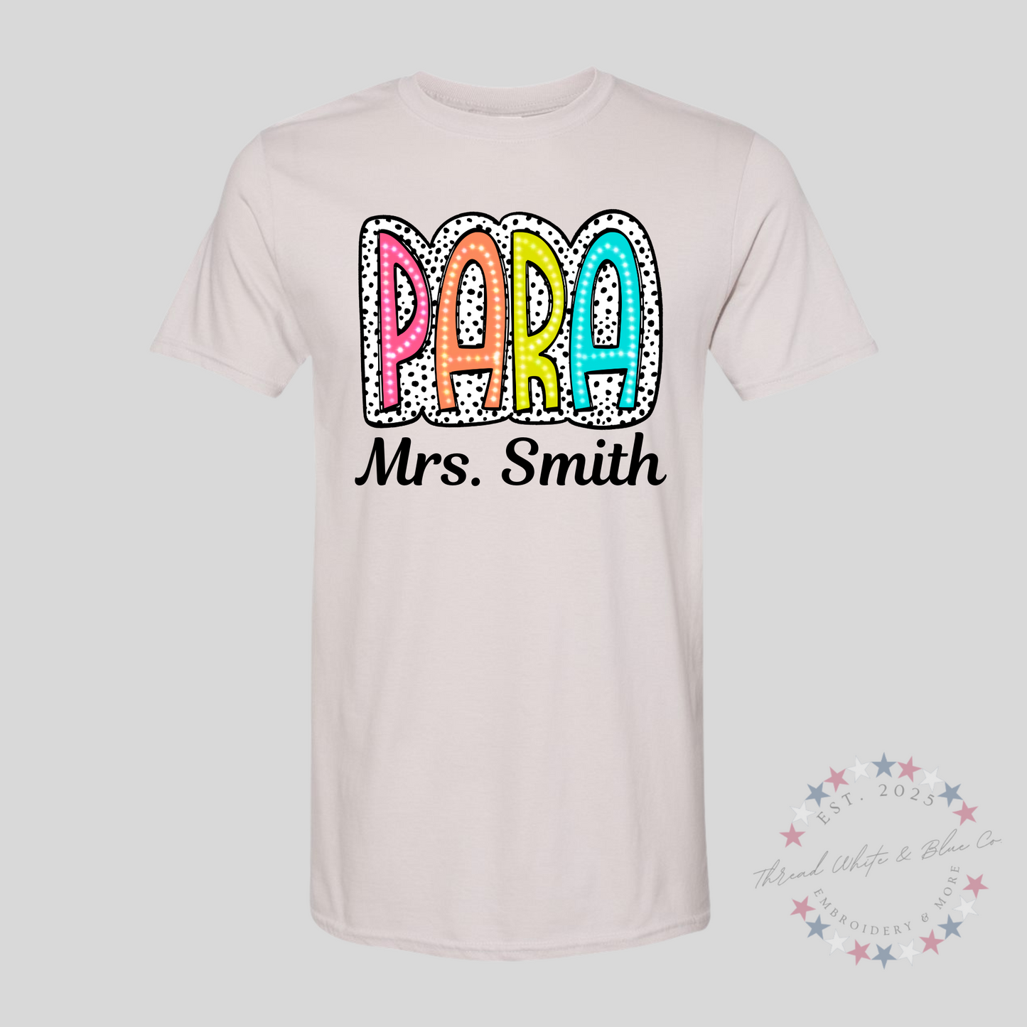 Personalized Paraprofessional T-Shirt