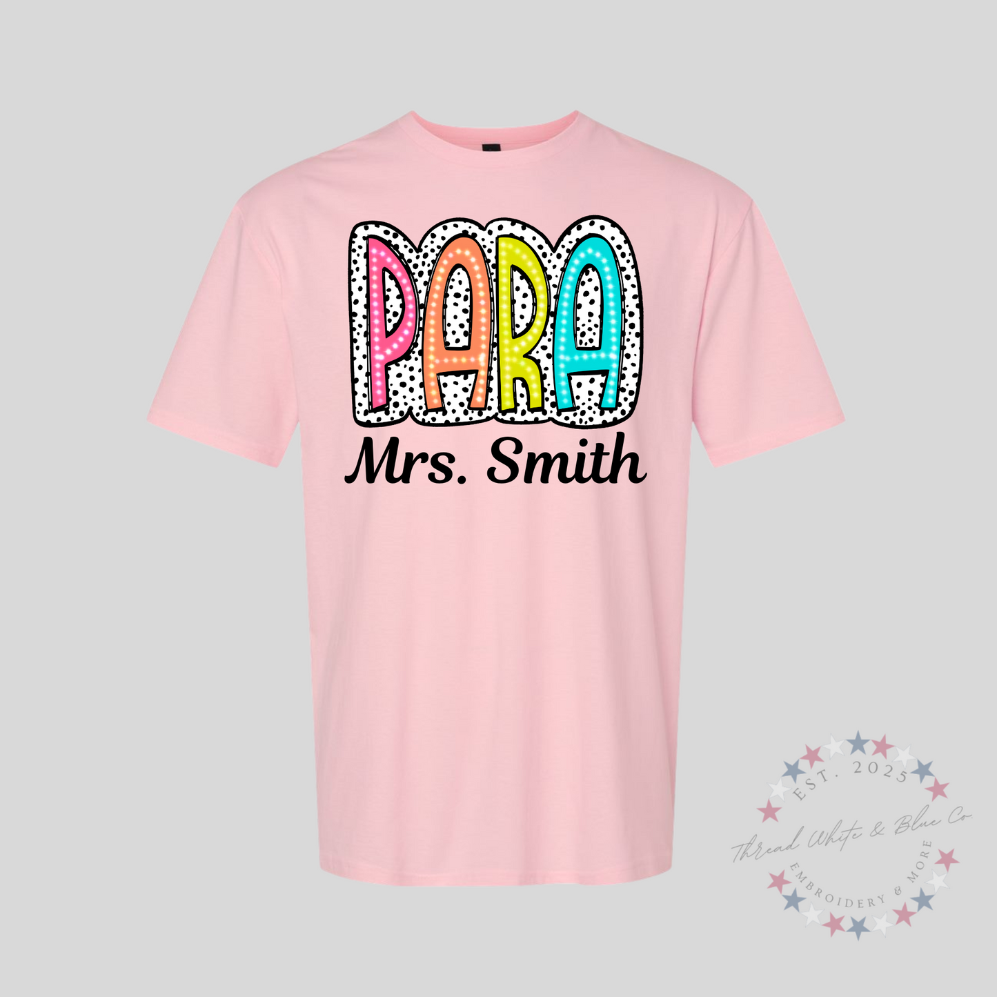 Personalized Paraprofessional T-Shirt