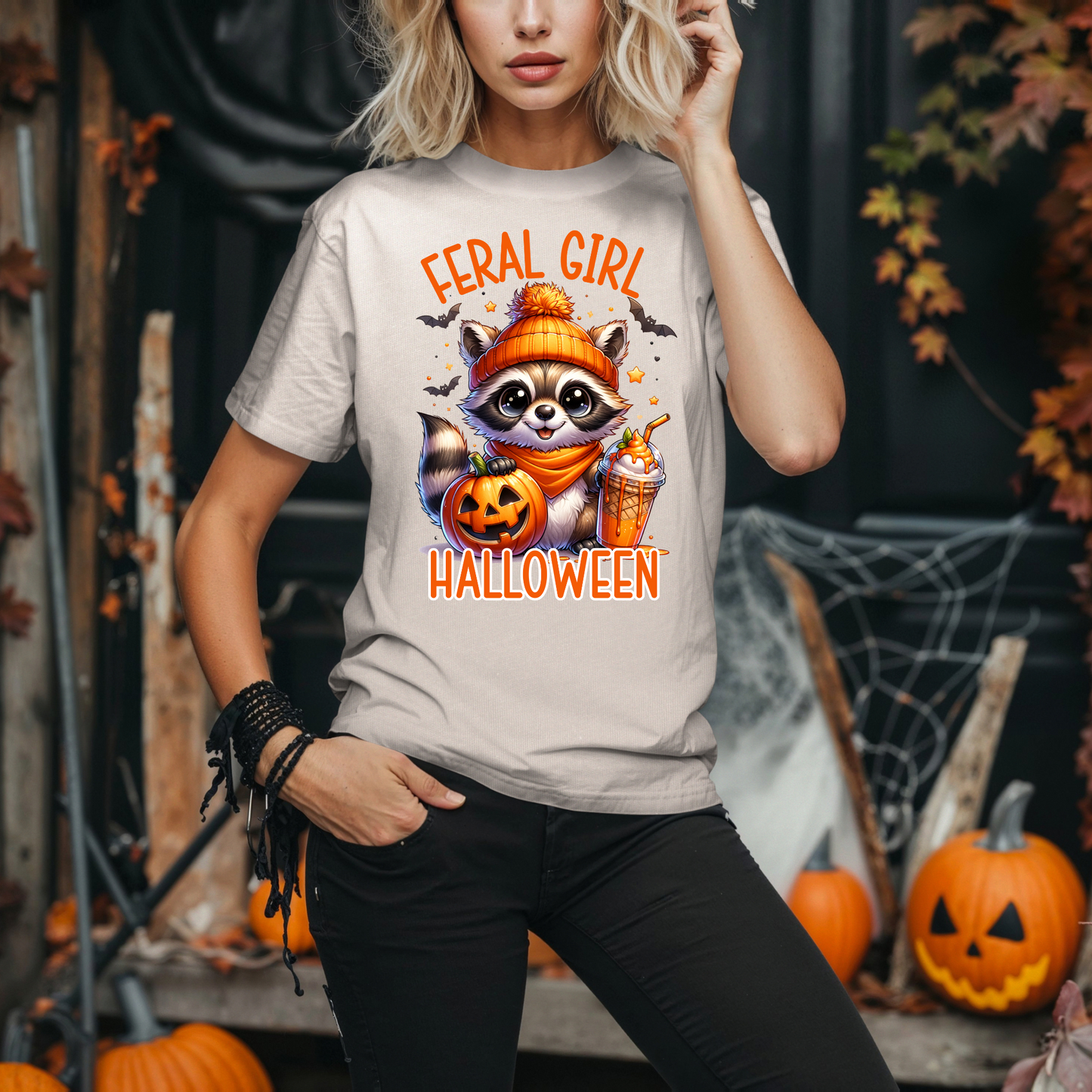 Feral Girl Halloween T-Shirt
