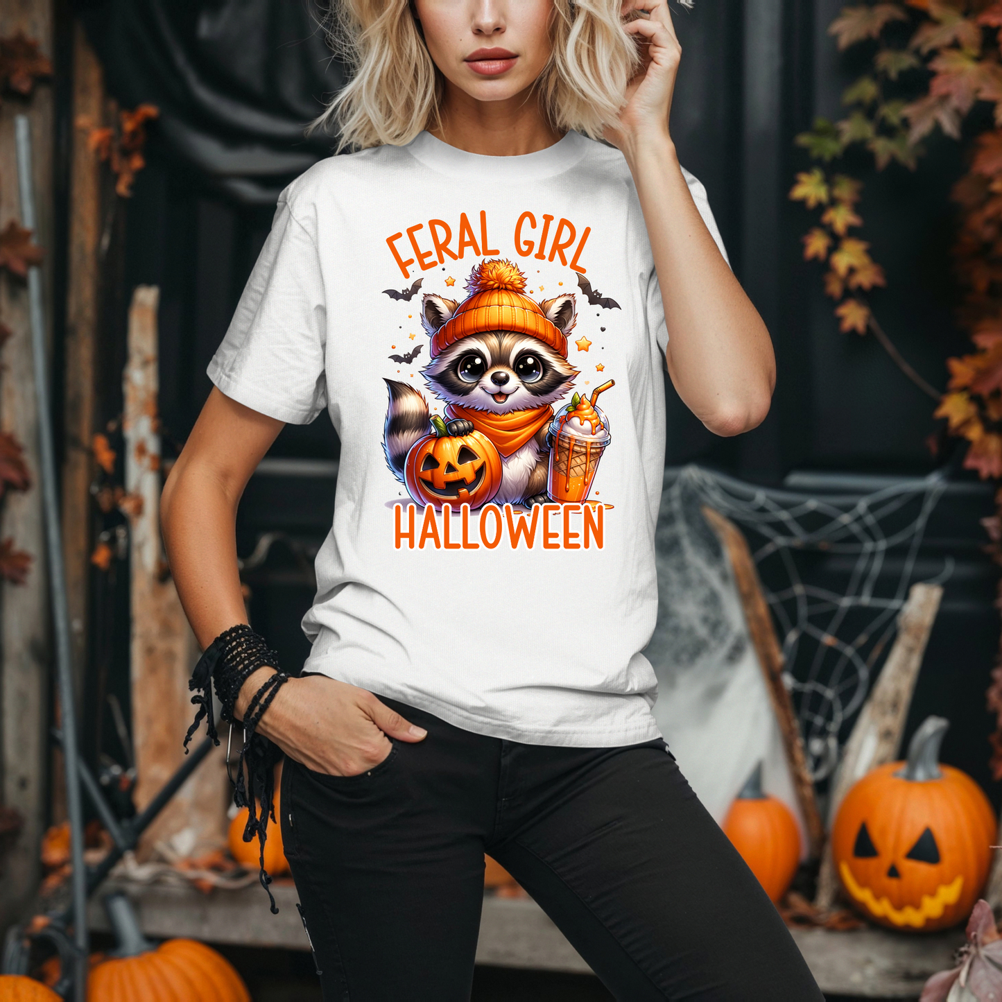 Feral Girl Halloween T-Shirt