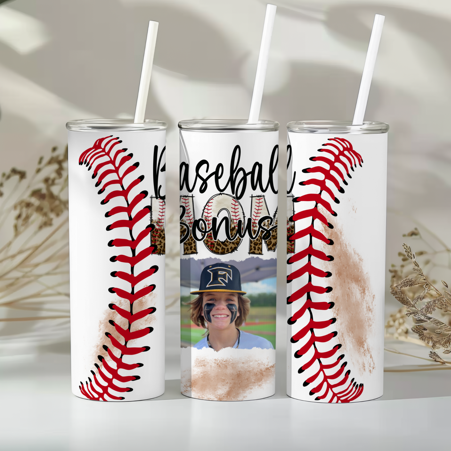 Baseball Stepmom 20 oz Tumbler – Personalized