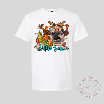 ‘Tis the Season Fall Cow T-Shirt