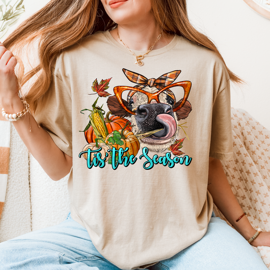 ‘Tis the Season Fall Cow T-Shirt