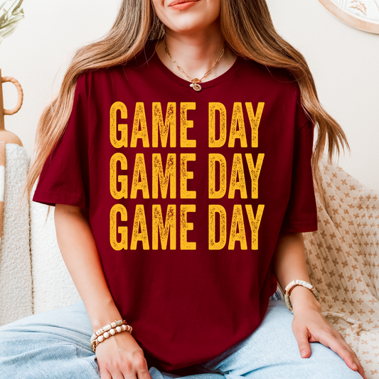 Game Day T-Shirt – Multiple Football Team Colors | Unisex Football Shirt | College & NFL Game Day Apparel
