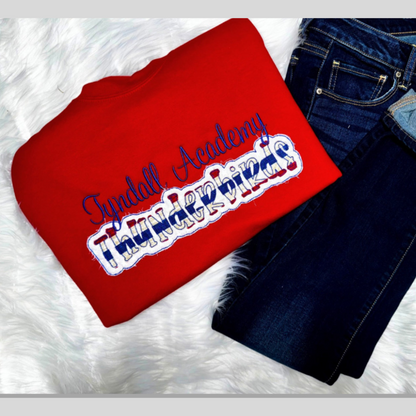 Tyndall Academy Thunderbirds Embroidered Crewneck Sweatshirt