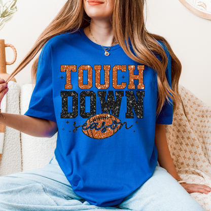 Touchdown Season T-Shirt – Sparkly Football Game Day Tee for Fall Fans & Tailgaters