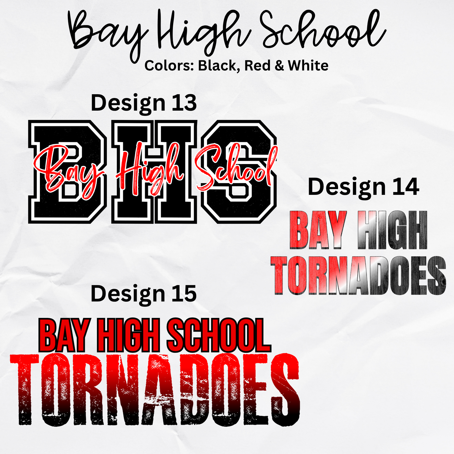 Bay High School Dri-Fit Tees