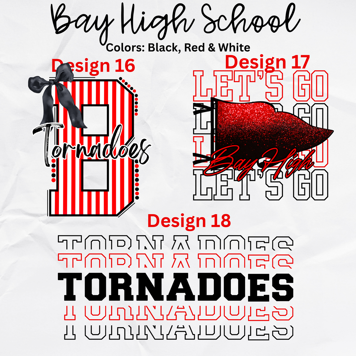 Bay High School Dri-Fit Tees