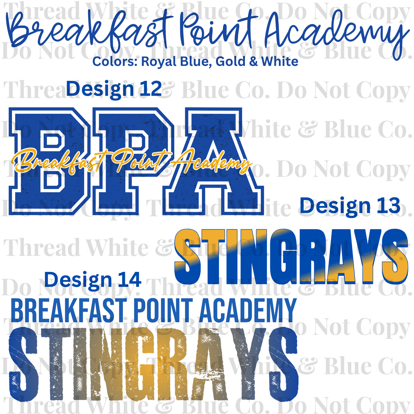 Breakfast Point Academy Tees
