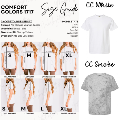 Spooky Season Ghost Tee | Comfort Colors Embroidered Shirt