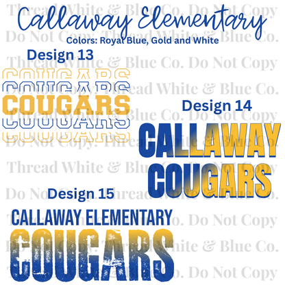 Callaway Elementary School Dri-Fit Tees