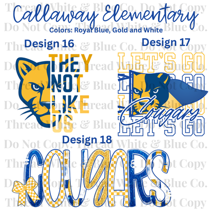 Callaway Elementary School Dri-Fit Tees