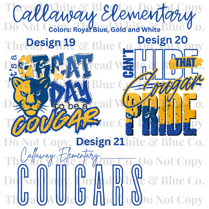 Callaway Elementary School Dri-Fit Tees