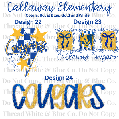 Callaway Elementary School Dri-Fit Tees