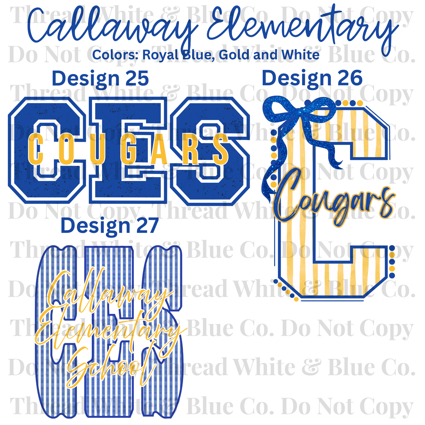 Callaway Elementary School Dri-Fit Tees