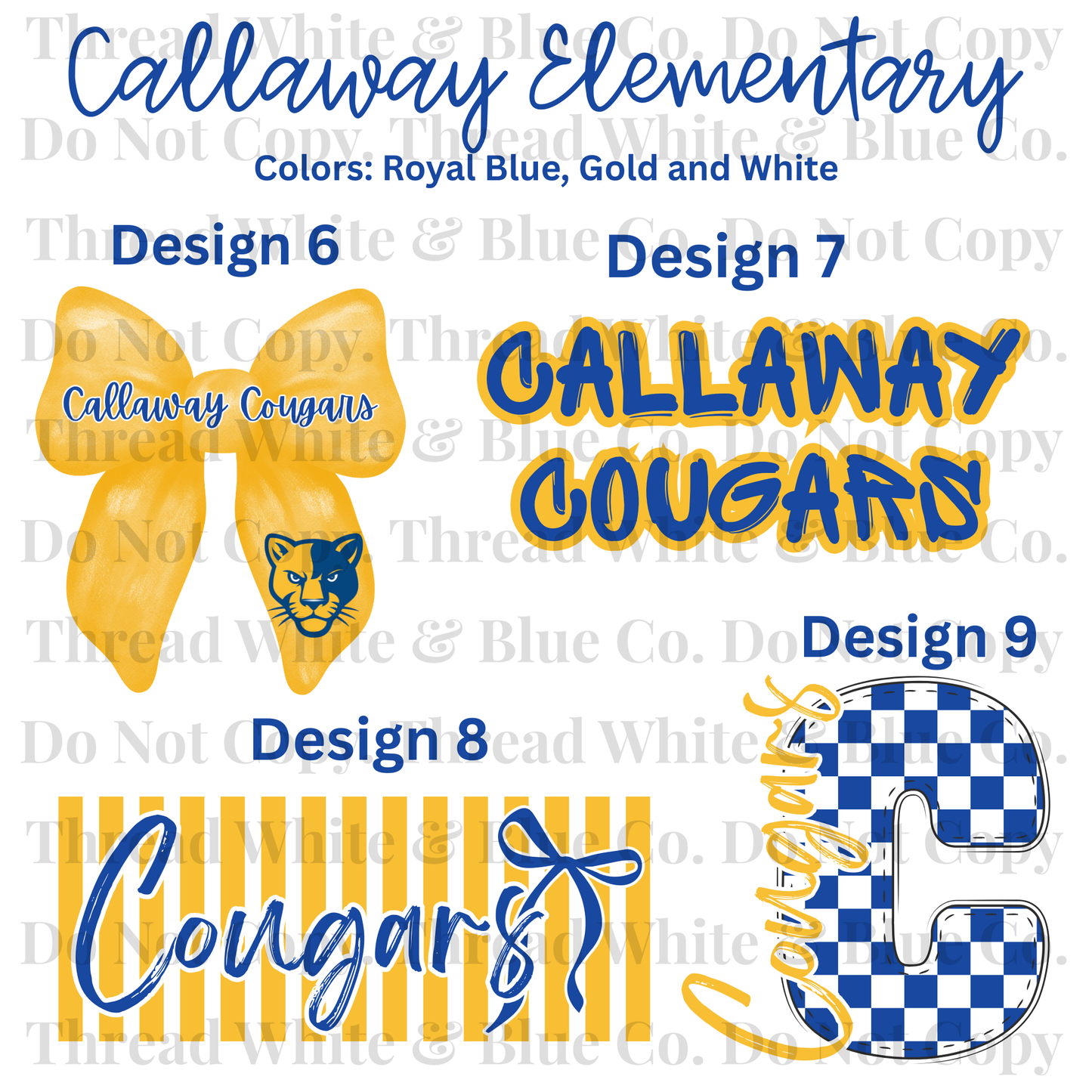 Callaway Elementary School Dri-Fit Tees