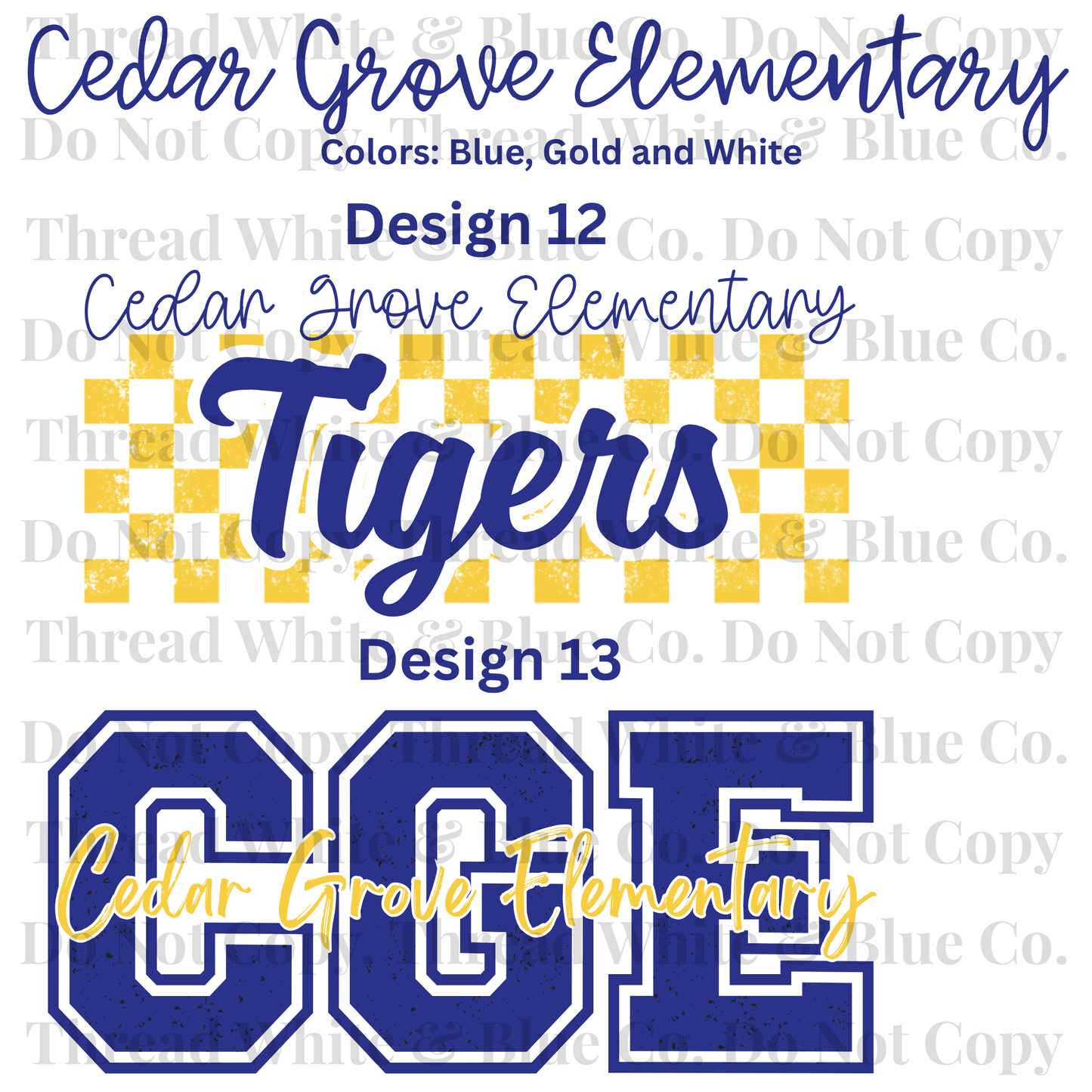 Cedar Grove Elementary School Tees
