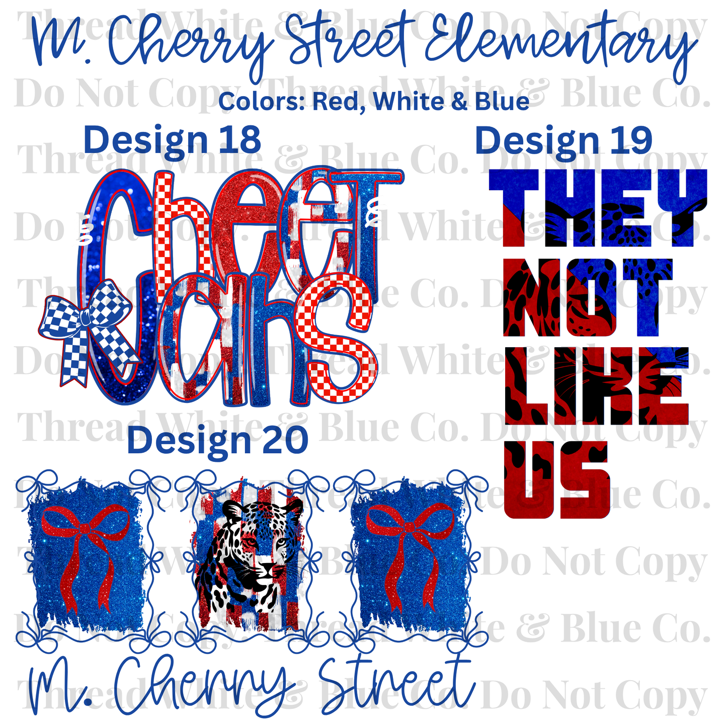 M. Cherry Street Elementary Dri-Fit Tees