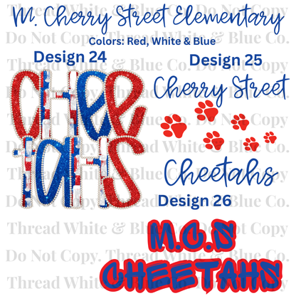 M. Cherry Street Elementary Dri-Fit Tees