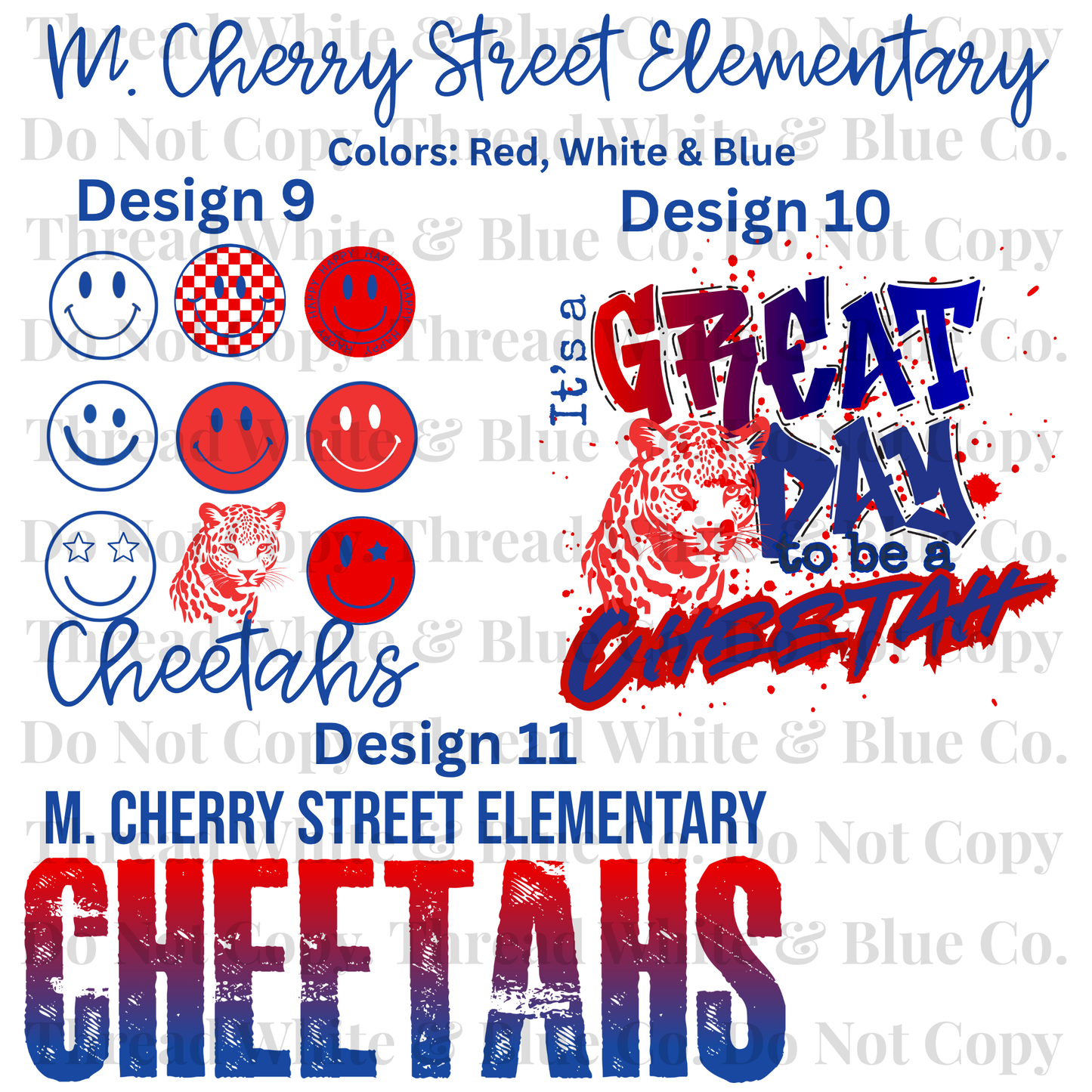 M. Cherry Street Elementary Dri-Fit Tees