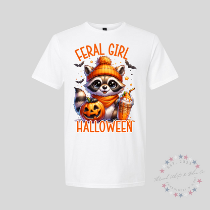 Feral Girl Halloween T-Shirt