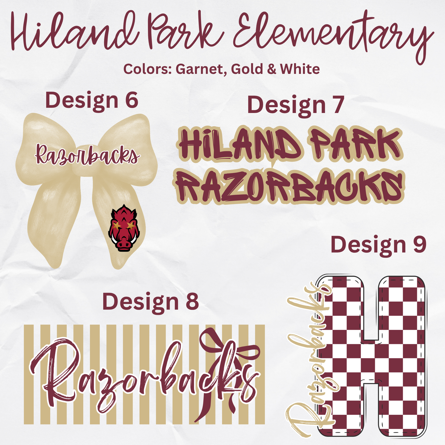 Hiland Park Elementary School Tees