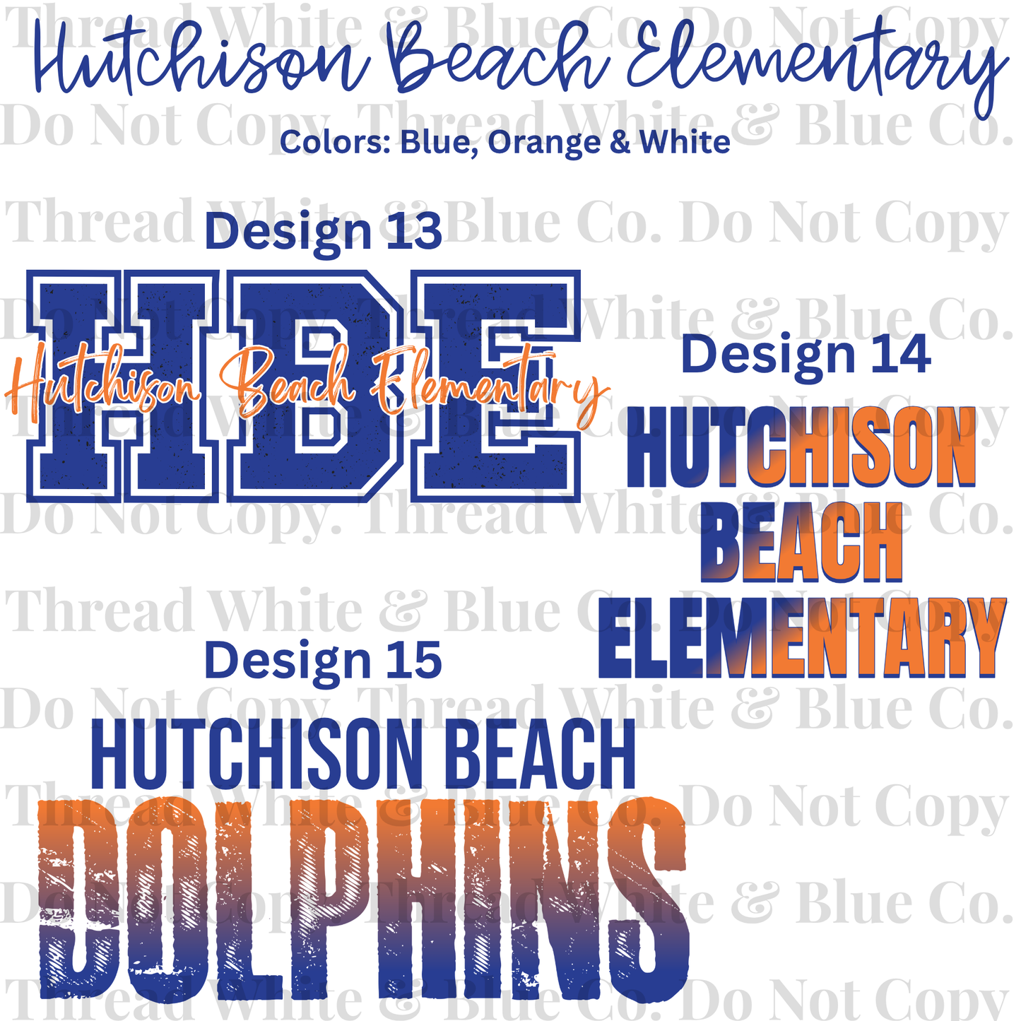 Hutchison Beach Elementary Dri-Fit Tees