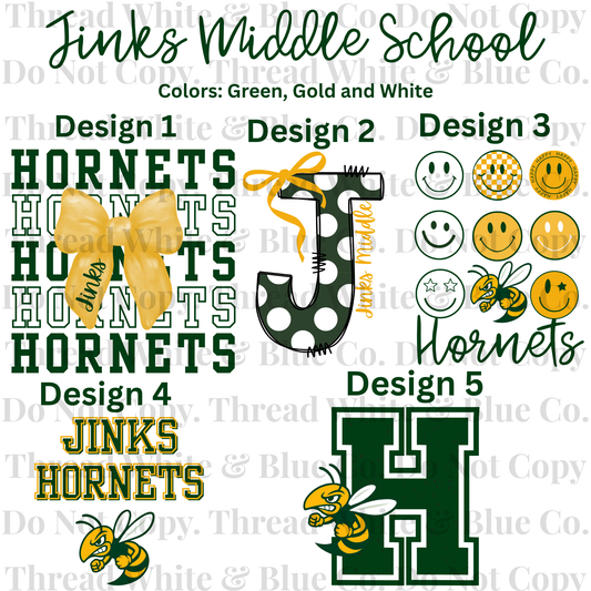 Jinks Middle School Dri-Fit Tees