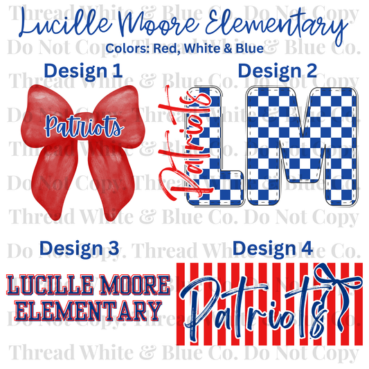 Lucille Moore Elementary School Tees