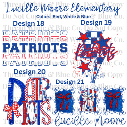 Lucille Moore Elementary School Tees