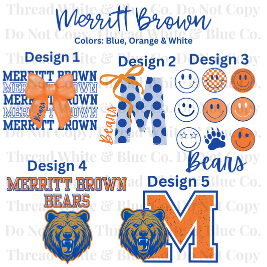 Merritt Brown Tees