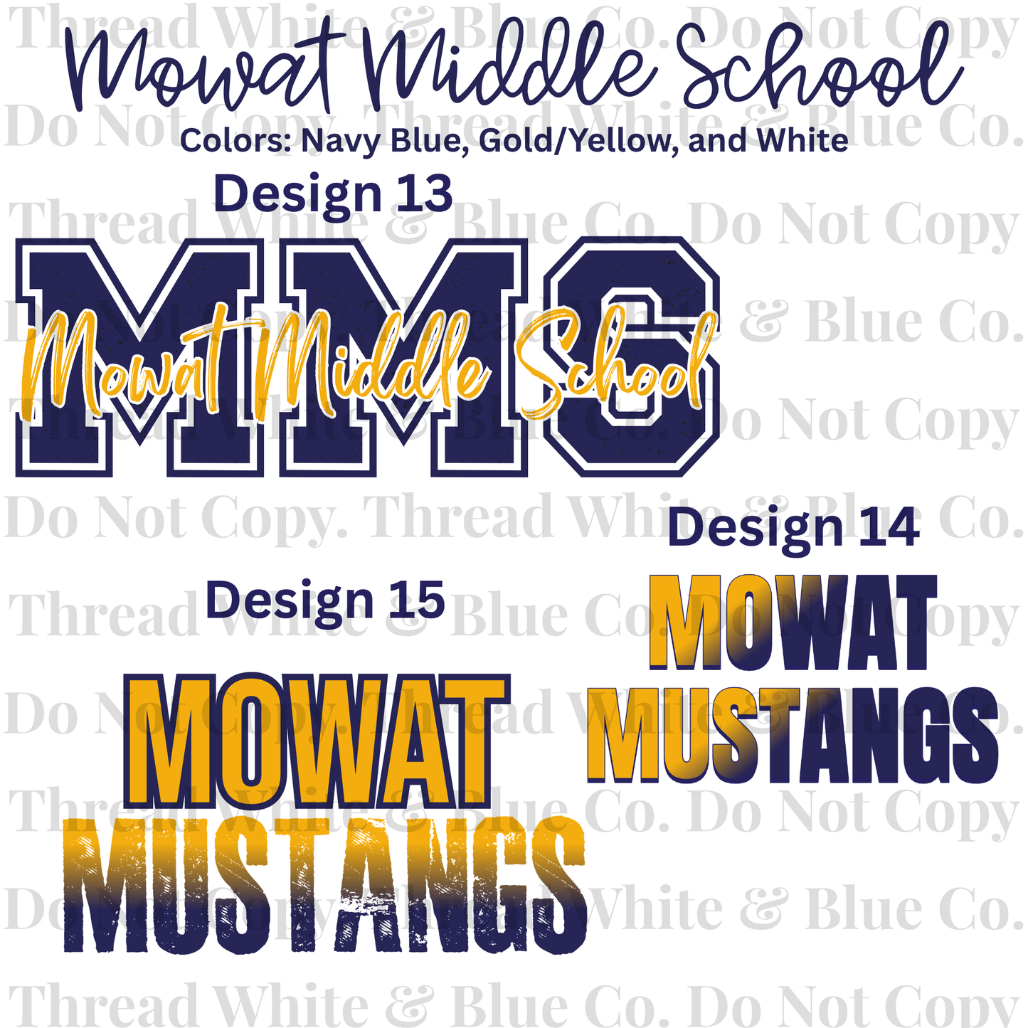 Mowat Middle School Tees
