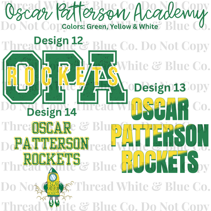 Oscar Patterson Academy Dri-Fit Tees