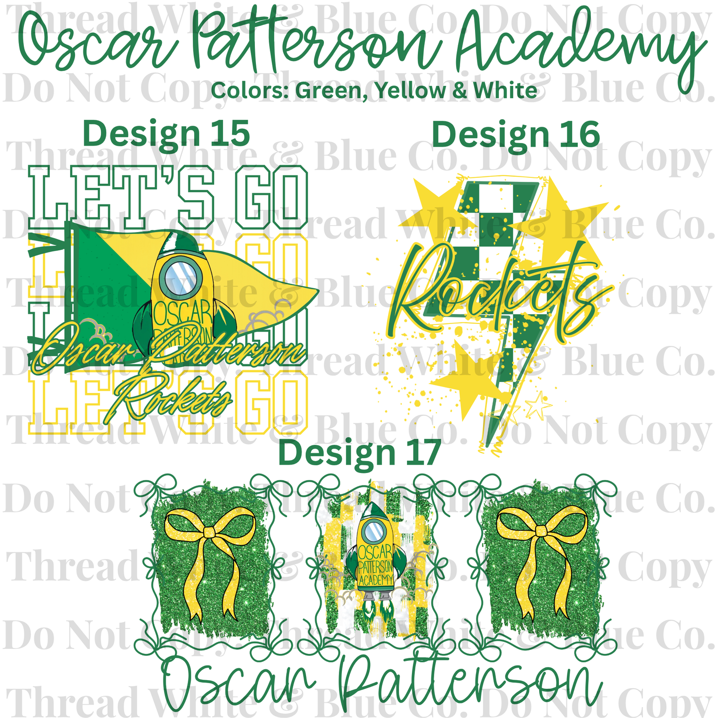 Oscar Patterson Academy Dri-Fit Tees
