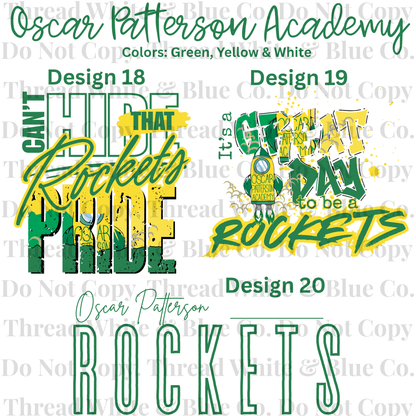 Oscar Patterson Academy Dri-Fit Tees