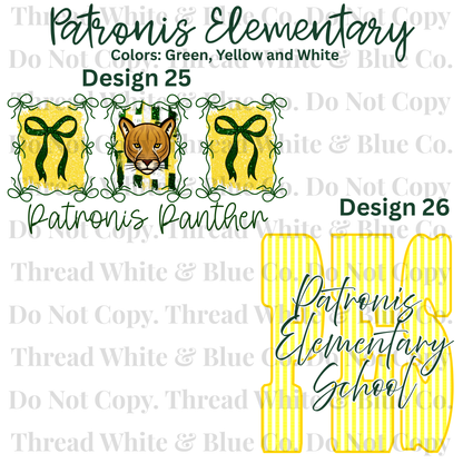 Patronis Elementary School Dri-Fit Tees