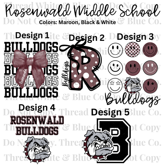 Rosenwald Middle School Dri-Fit Tees