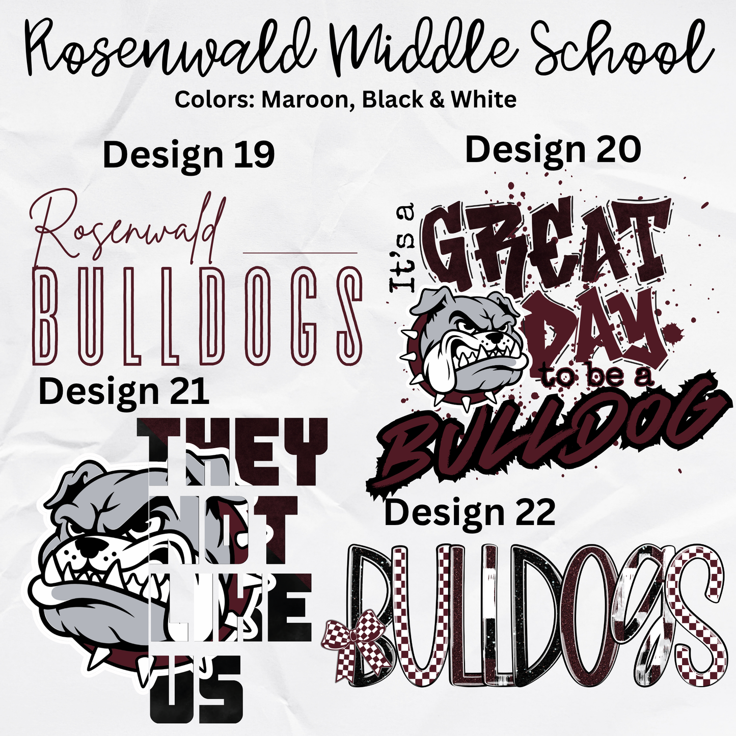 Rosenwald Middle School Dri-Fit Tees