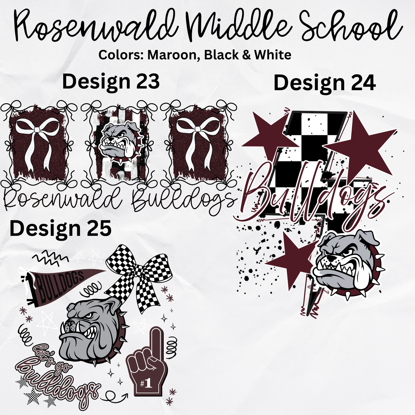 Rosenwald Middle School Dri-Fit Tees