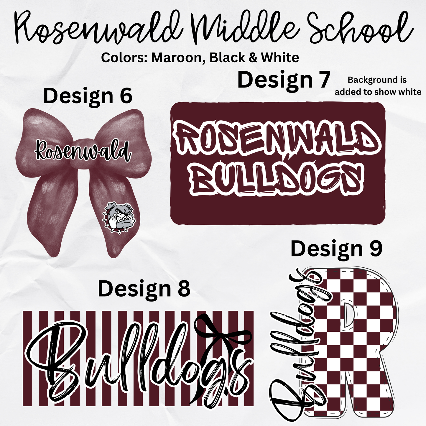 Rosenwald Middle School Dri-Fit Tees