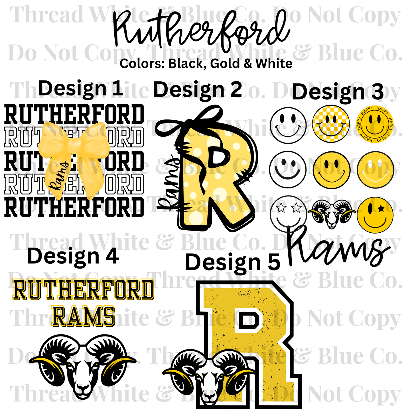 Rutherford High School Tees