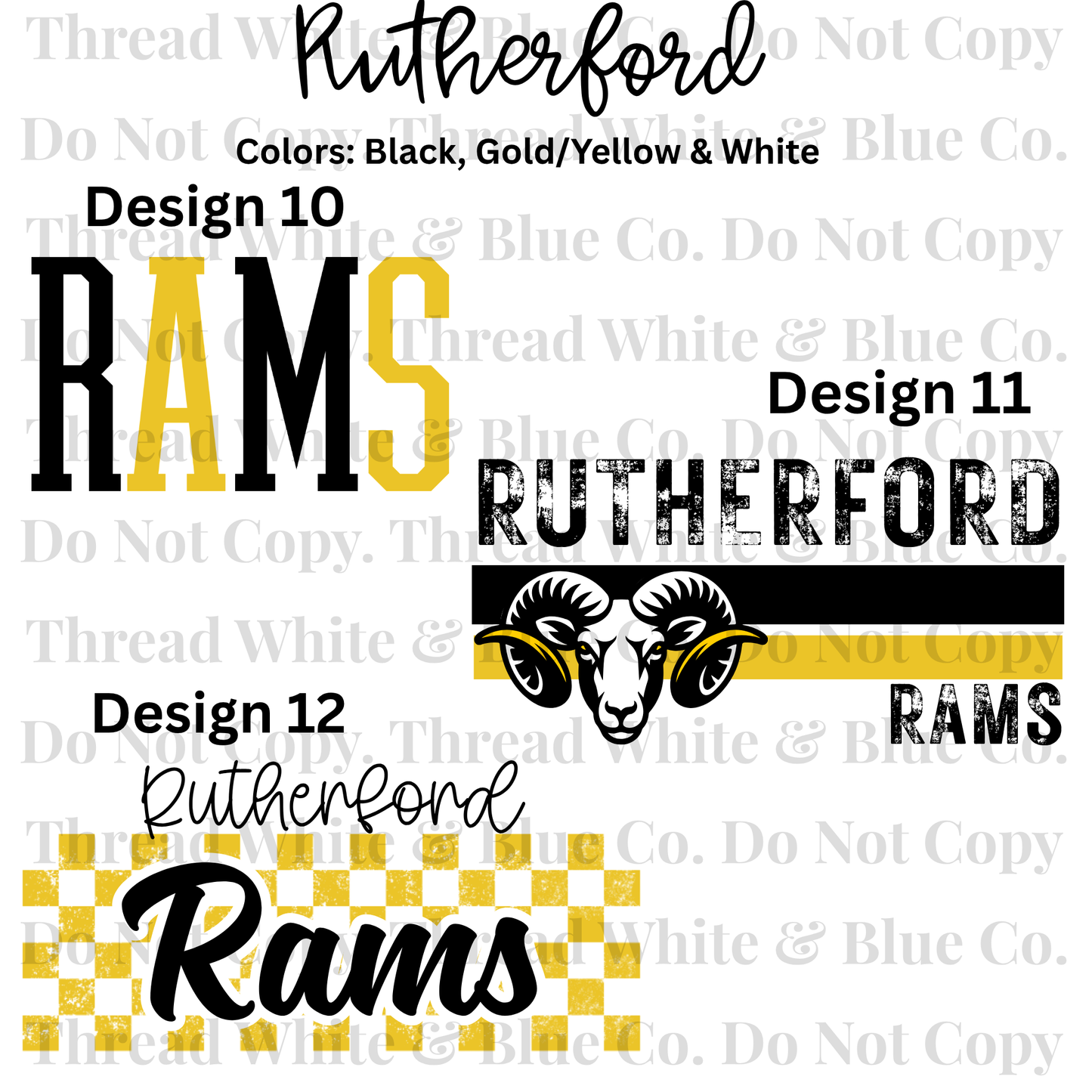 Rutherford High School Tees