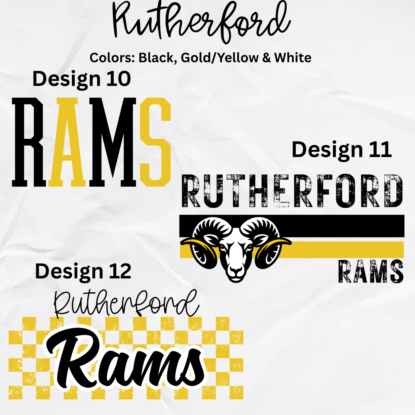 Rutherford High School Tees