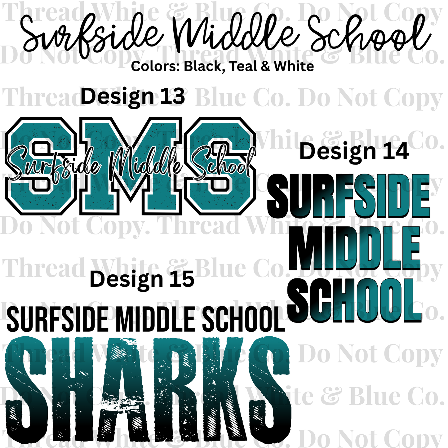 Surfside Middle School Dri-Fit Tees