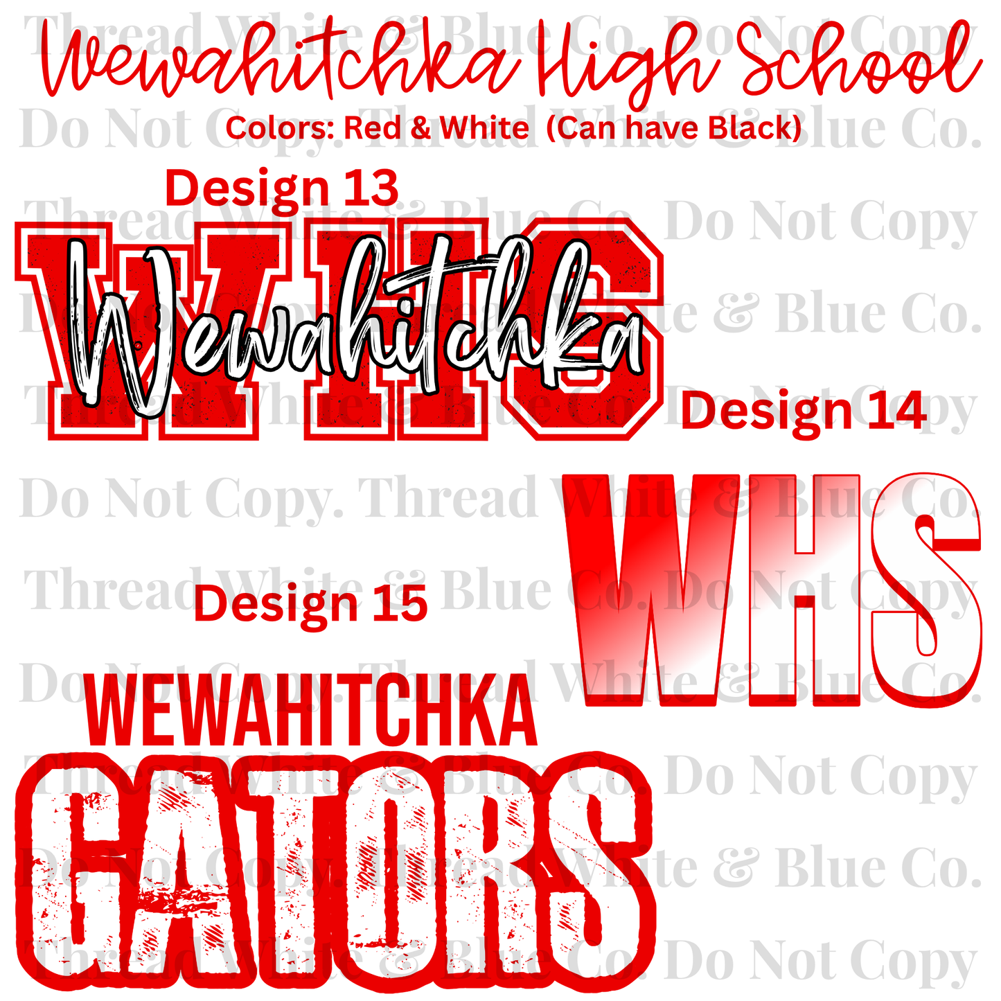 Wewahitchka High School Dri-Fit Tees