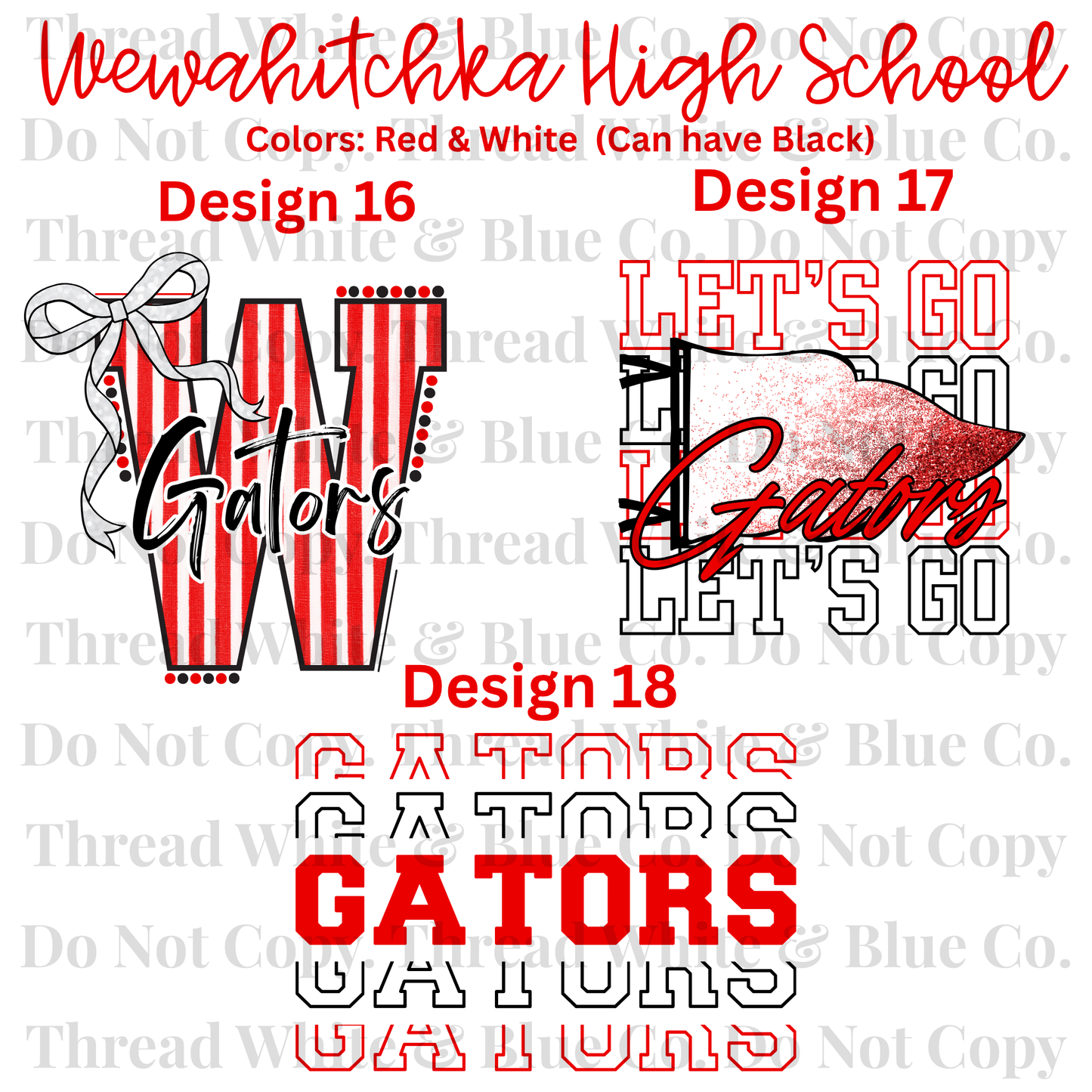 Wewahitchka High School Dri-Fit Tees