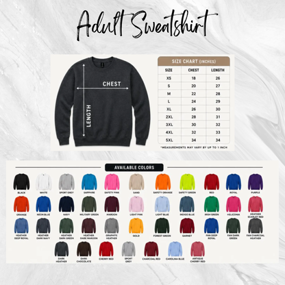 Mascot/School Embroidered Sweatshirts