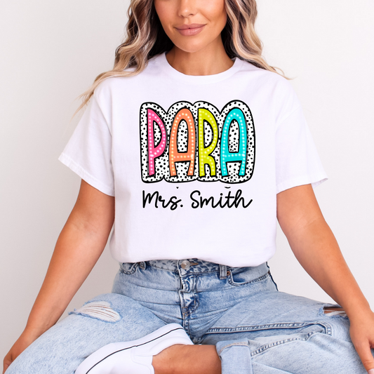 Personalized Paraprofessional T-Shirt